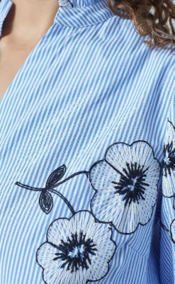 Sale Love & Divine Skjorte - Love456-8 - Stripe/Flower Skjorter