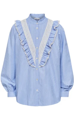 Outlet Love & Divine Skjorte - Love1295 - Blue/White Skjorter