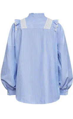 Outlet Love & Divine Skjorte - Love1295 - Blue/White Skjorter