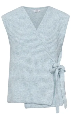 Best Love & Divine Strik - Love1187 -  Light Blue Mel. Striktrøjer & Sweat