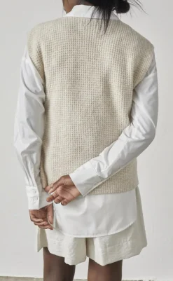 Clearance Love & Divine Strik - Love1187 -  Bamboo Mel Striktrøjer & Sweat