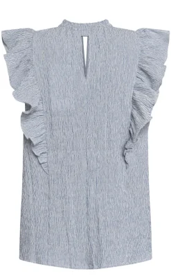 Discount Love & Divine Top - Love1327 - Blue/White Stripe T-shirts & Toppe