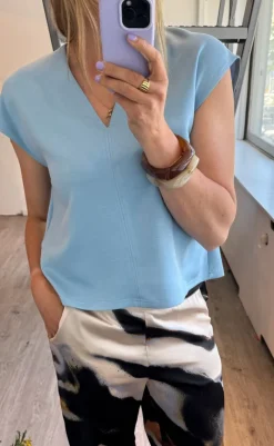 Best Love & Divine Top - Love1371 - Blue T-shirts & Toppe