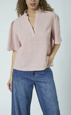 New Love & Divine Top - Love1296-1 - Red/White Stripe T-shirts & Toppe