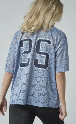 Love & Divine Top - Love1337 - Denim Blue T-shirts & Toppe