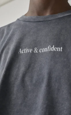 Discount Love & Divine T-Shirt - Love1303 - Grey Wash T-shirts & Toppe