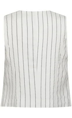 New Love & Divine Vest - Love1044-1 - Cream/Black Veste