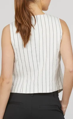 New Love & Divine Vest - Love1044-1 - Cream/Black Veste