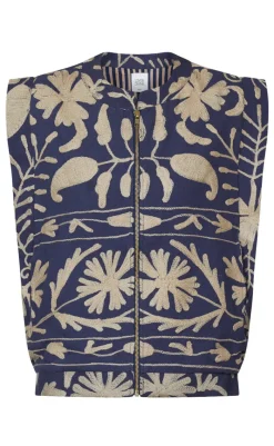 Best Love & Divine Vest - Love1252-1 -  Blue/Sand Veste