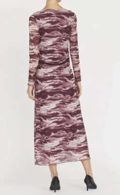 Discount Love&Divine Kjole - Love1198 - Bordeaux Wave Kjoler