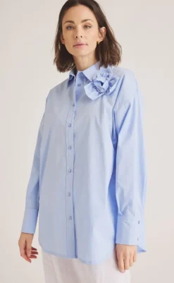 Skjorte - Gerflow - Brunnera Blue Skjorter