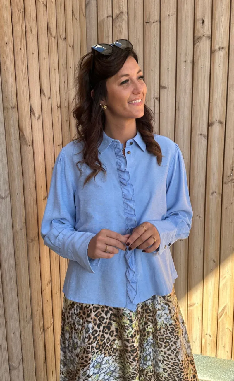 Discount Skjorte - Makito - Cashmere Blue Skjorter