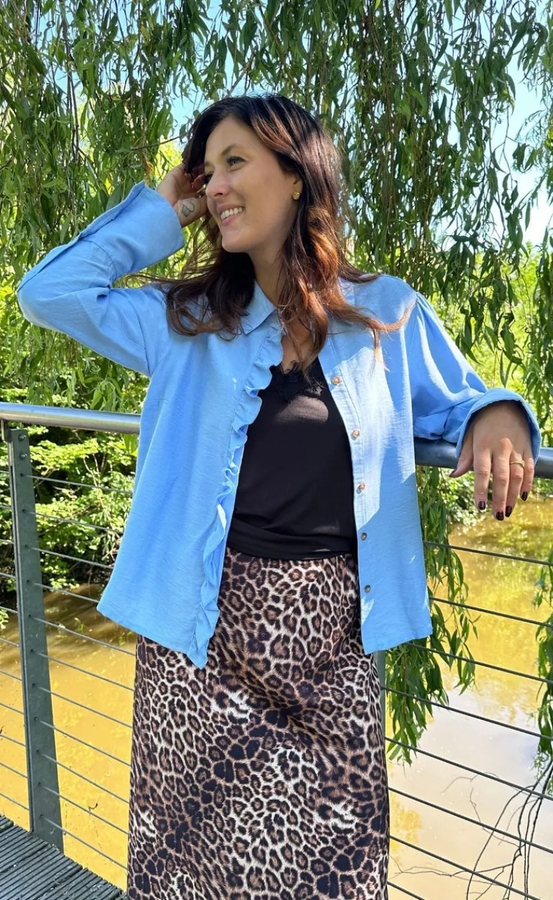 Discount Skjorte - Makito - Cashmere Blue Skjorter