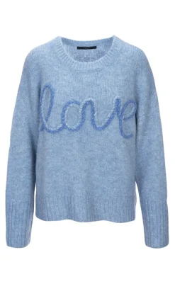 Outlet Strik - Agneta - Vista Blue Striktrøjer & Sweat