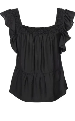 Online Top - Rufusine - Black T-shirts & Toppe