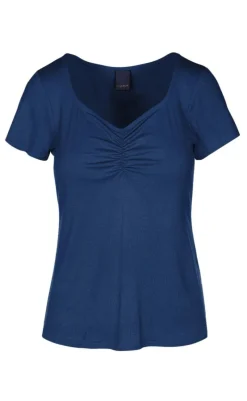 Outlet T-shirt - Klaudine - Navy Blue T-shirts & Toppe