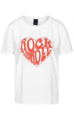 Discount T-shirt - Rock & Roll - White T-shirts & Toppe