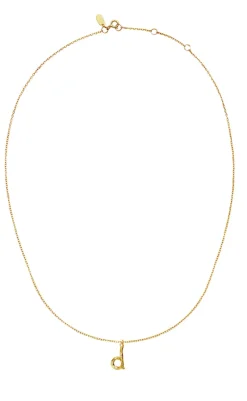 Sale Halskæde - D Alphabet - Gold Colour Smykker