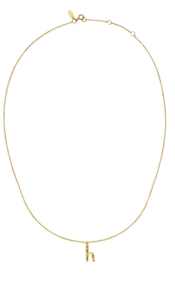 New Halskæde - H Alphabet - Gold Colour Smykker