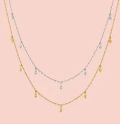 Clearance Halskæde - Una - Gold Colour Smykker