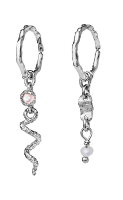 Online Øreringe - Evelyn - Silver Colour Smykker