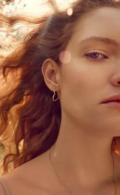 Sale Øreringe - Laia Midi - Forgyldt Smykker