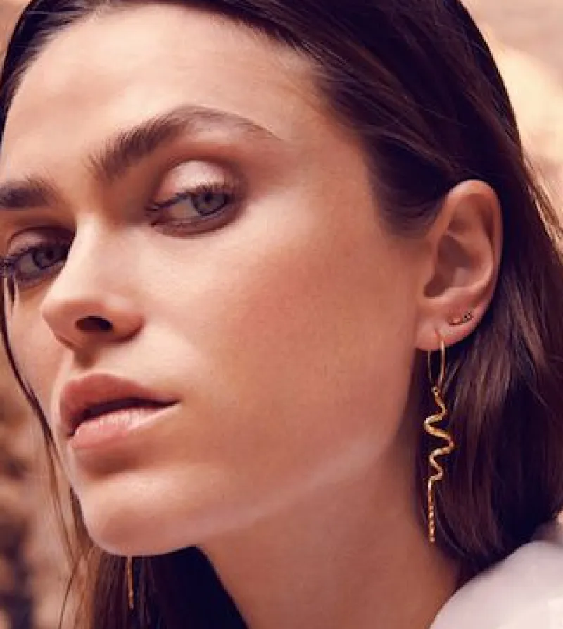 New Øreringe - Mia - Gold Colour Smykker