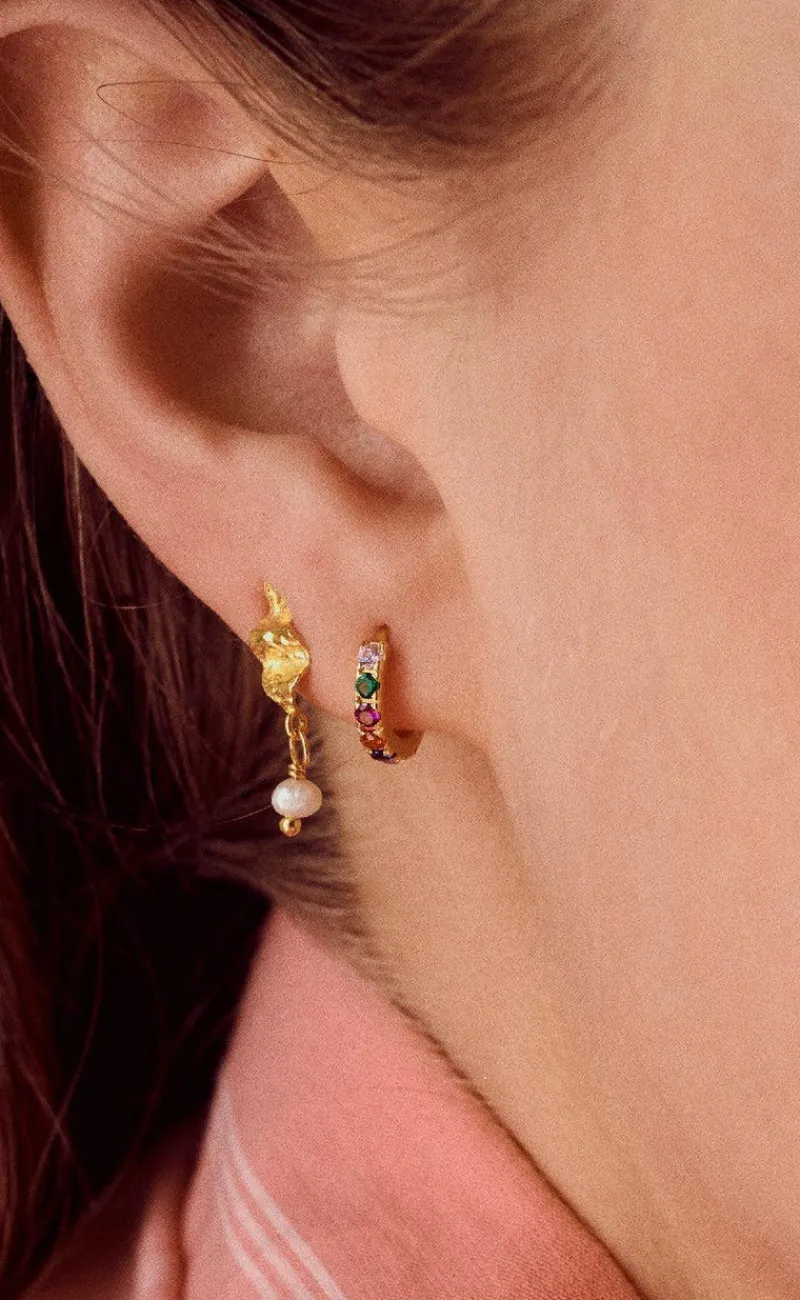 Online Øreringe - Nubia - Gold Colour Smykker