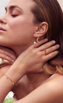 Sale Øreringe - Nyla - Gold Colour Smykker