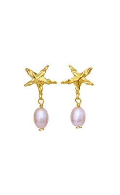 Online Øreringe - Sandie - Gold Colour Smykker