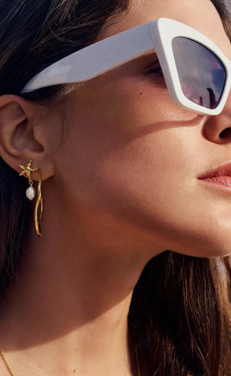 Online Øreringe - Sandie - Gold Colour Smykker