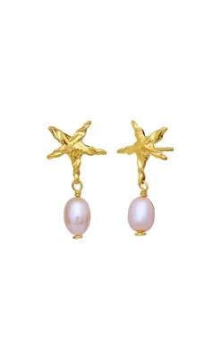 Online Øreringe - Sandie - Gold Colour Smykker