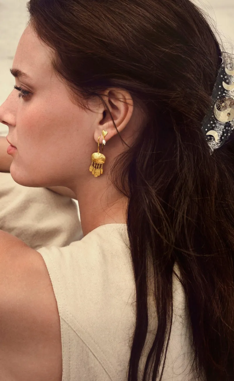 New Øreringe - Vesta - Gold Colour Smykker|Veste