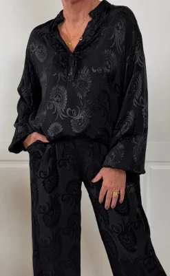 Clearance Bluse - Charlene - Black Bluser