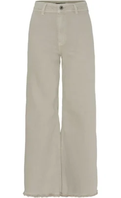 Discount Bukser - Karoline - Beige Denim Bukser & Jeans