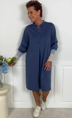 Clearance Kjole - Cybele - Jeans Blue Bukser & Jeans|Kjoler