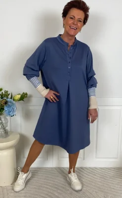 Clearance Kjole - Cybele - Jeans Blue Bukser & Jeans|Kjoler