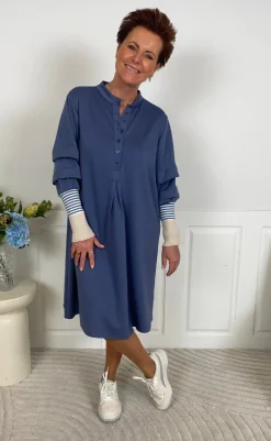 Clearance Kjole - Cybele - Jeans Blue Bukser & Jeans|Kjoler