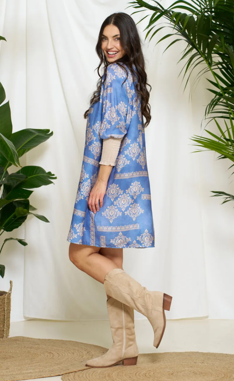 New Kjole - Eva - Blue Jeans Bukser & Jeans|Kjoler