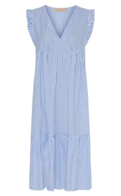 Hot Kjole - Elma - Blue Stripe Kjoler