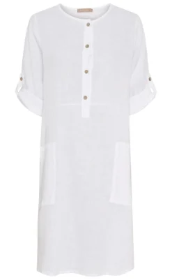 Kjole - Mariella - Optical White Kjoler