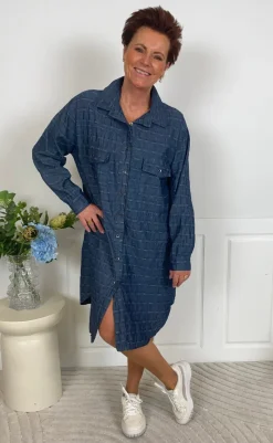 Online Kjole - Manuelle - Jeans Bukser & Jeans|Kjoler