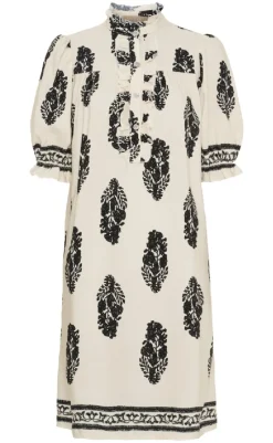 Outlet Kjole - Naomi - Beige/Black Kjoler