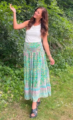 Clearance Nederdel - 5201 / 5849 - Verde Nederdele