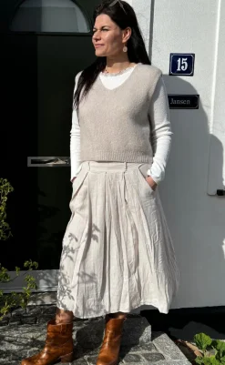 Discount Nederdel - Leona - Sabbia Nederdele