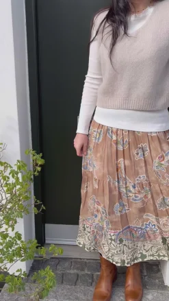 Online Nederdel - Princess - Camello 7512 Nederdele