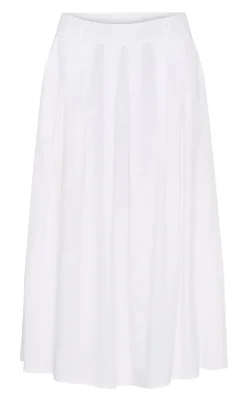 Clearance Nederdel - Leona - Optical White Nederdele