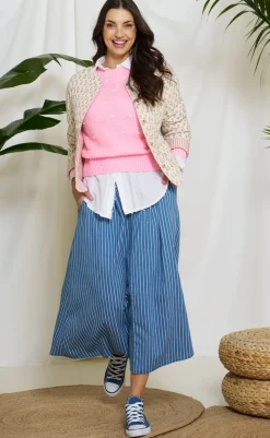 Online Nederdel - Emeline - Medium Blue Nederdele