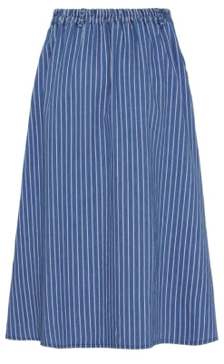 Online Nederdel - Emeline - Medium Blue Nederdele