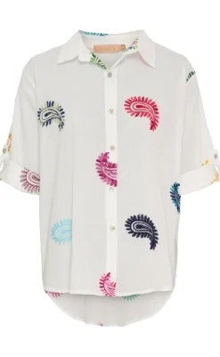 Sale Skjorte - Ester - White Multi Cashmere Skjorter